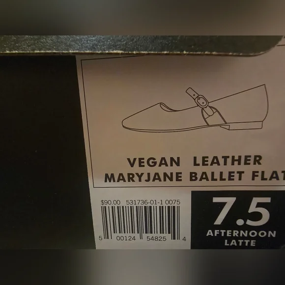 Banana Republic Vegan Leather Maryjane Women Ballet Flat Shoes - Picture 5 of 6